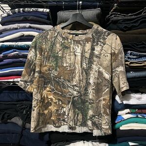 Realtree Camo Crop Top - Brown and Green